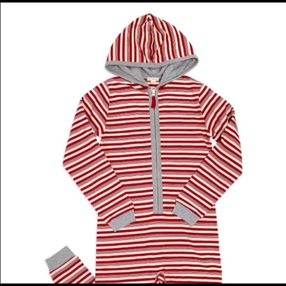 NWT - Burt’s Bees Baby Stripe Christmas Jumpbee PJ - Picture 7 of 8